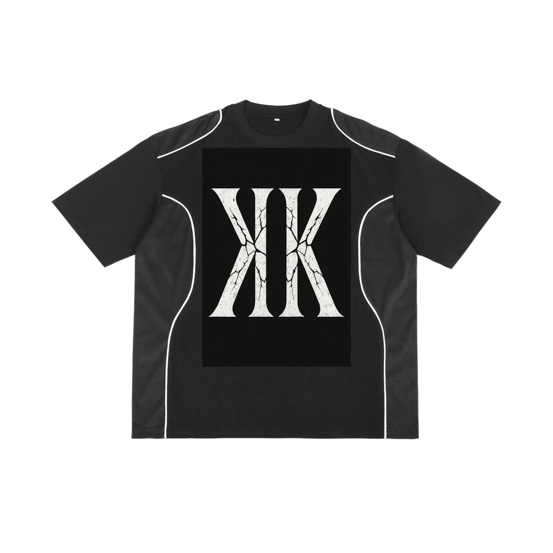 Contrast Piped Panel T-Shirt