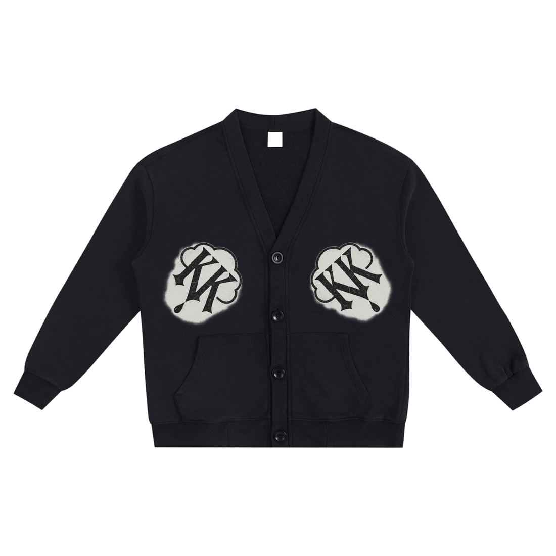 Snow Washed Sweat Cardigan