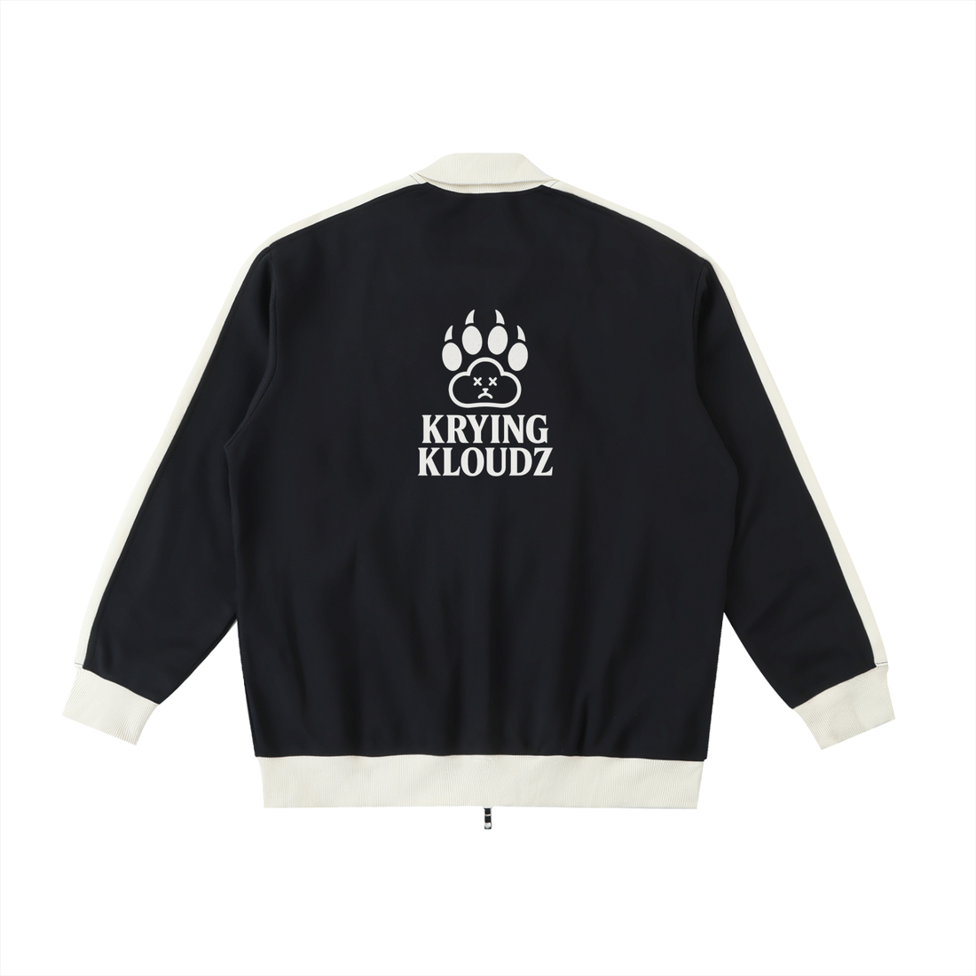 Contrast Trim Stand Collar Jacket
