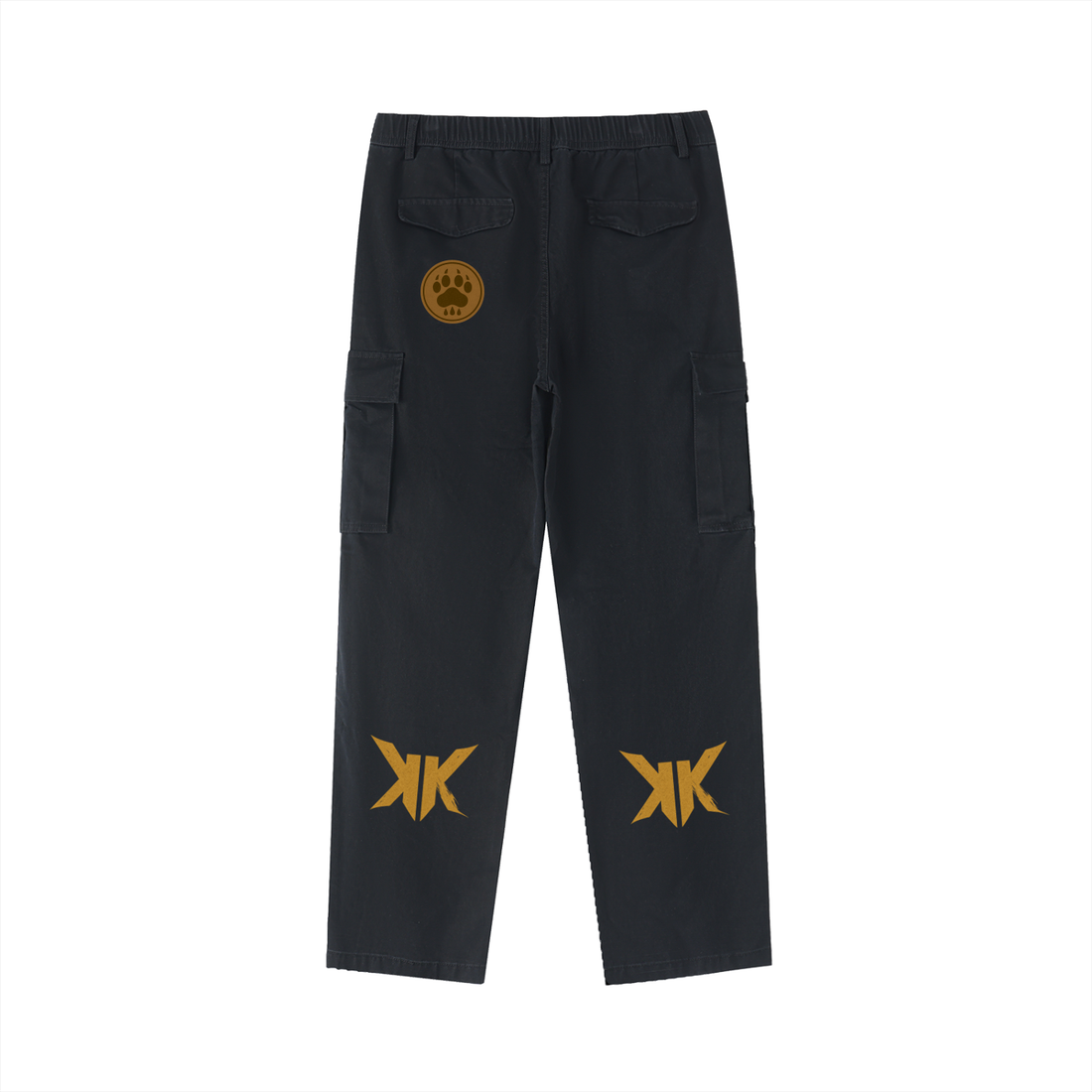 Cotton Elastic-Waist Cargo Pants