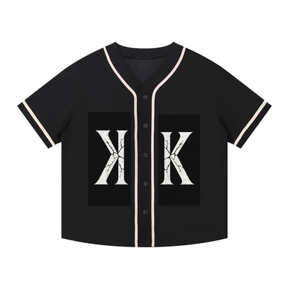 Contrast Piped Button-Up Jersey