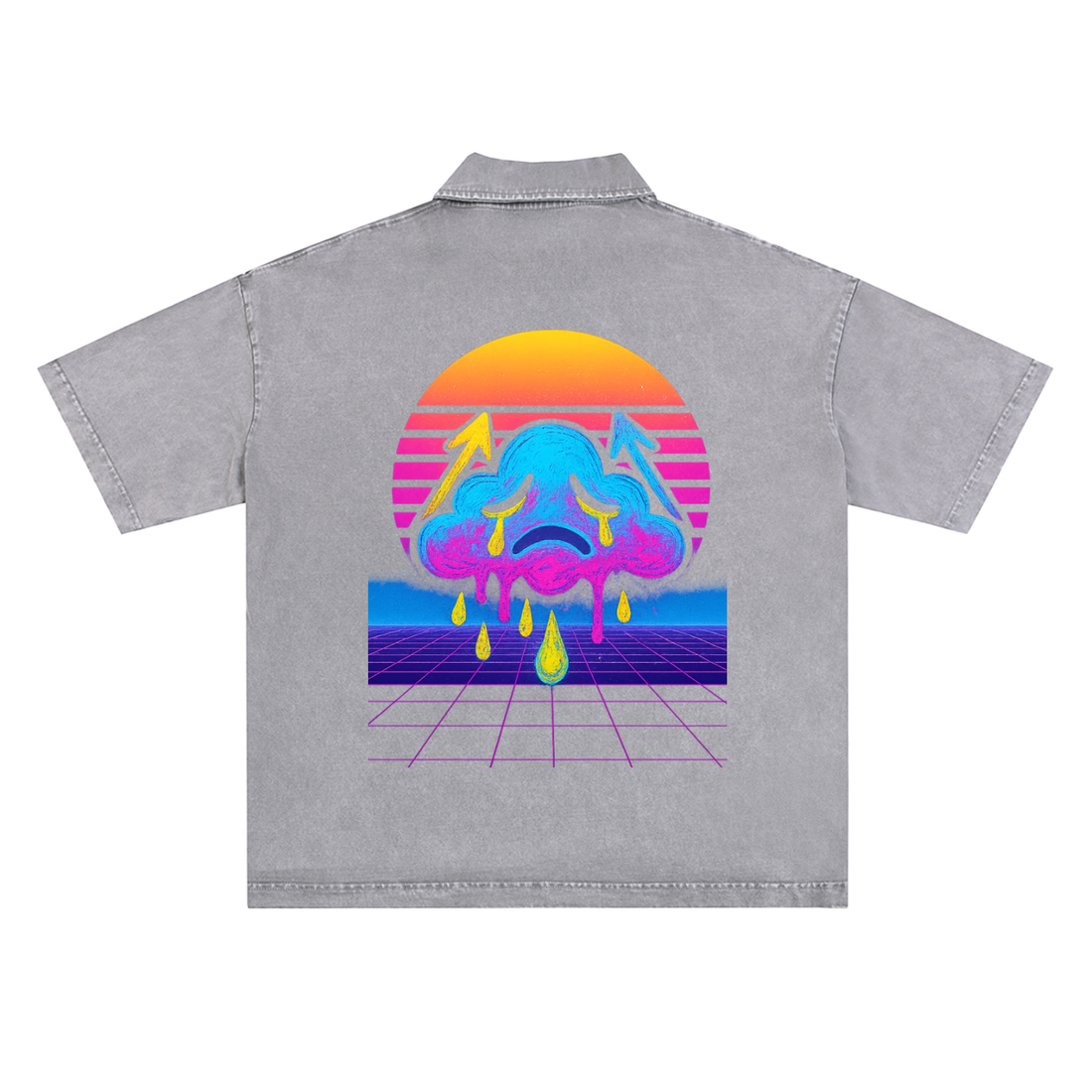 Heavyweight Snow-Washed Polo T-Shirt