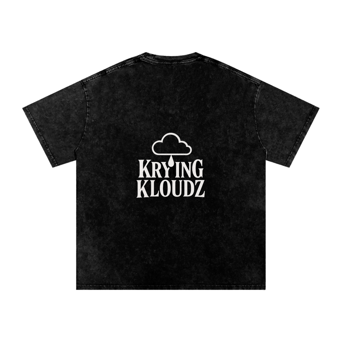 Krying Kloudz Acid Wash Tee