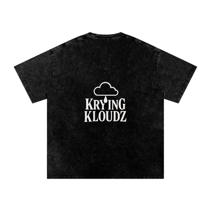 Krying Kloudz Acid Wash Tee