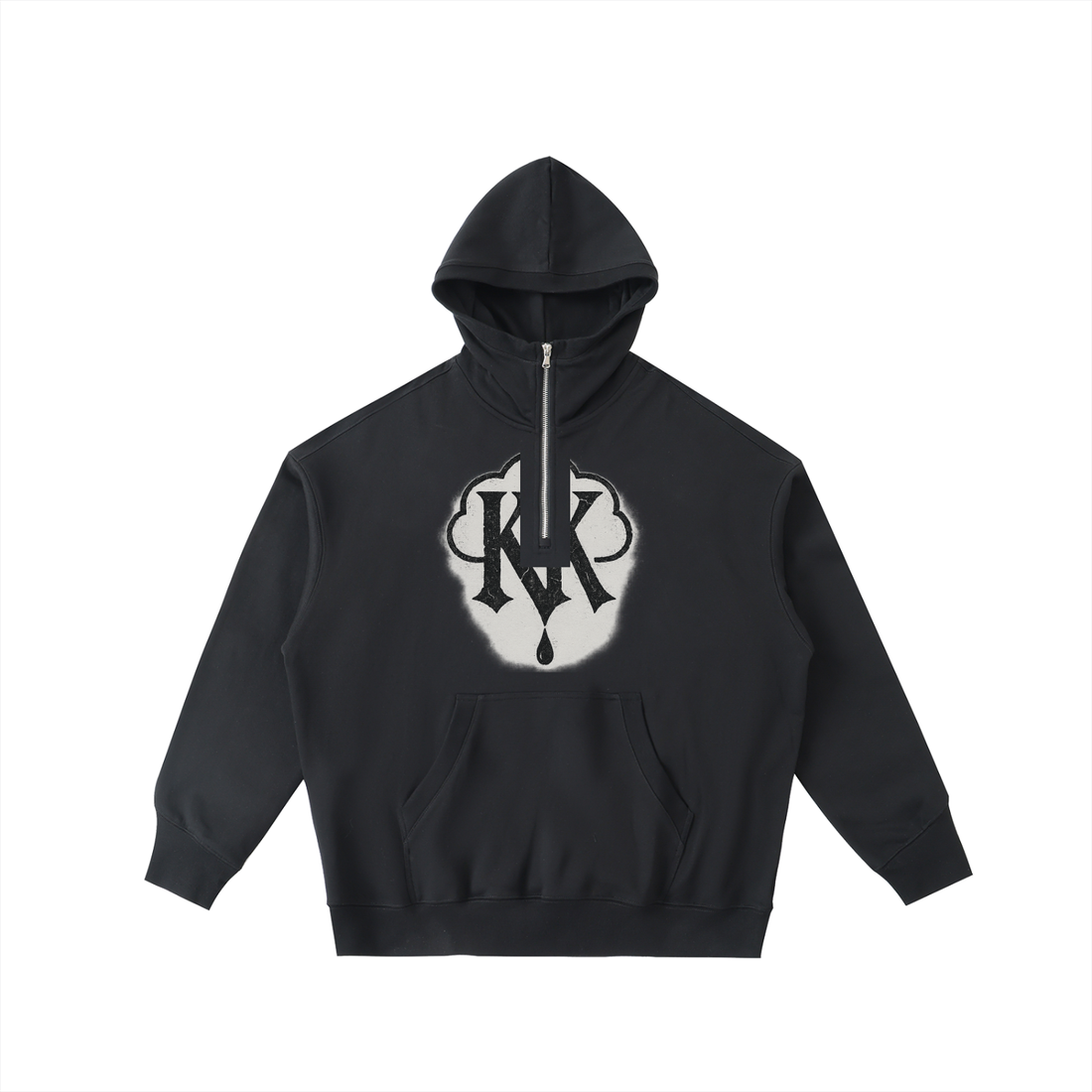 Big Hood Half-Zip Fleece Hoodie