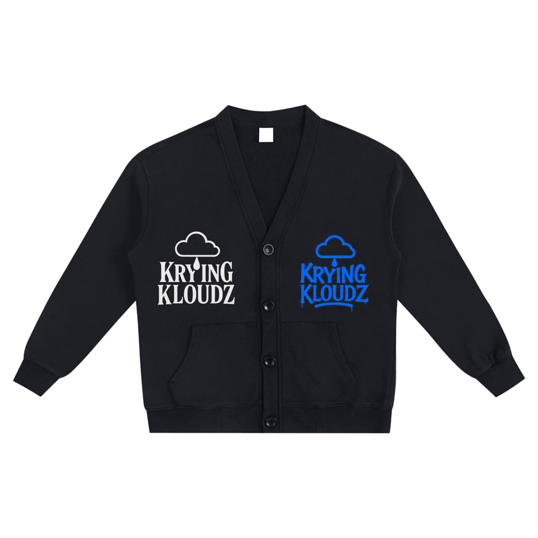 Snow Washed Sweat Cardigan