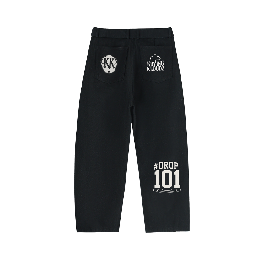 Twisted-Seam Belted Curved-Blade Pants