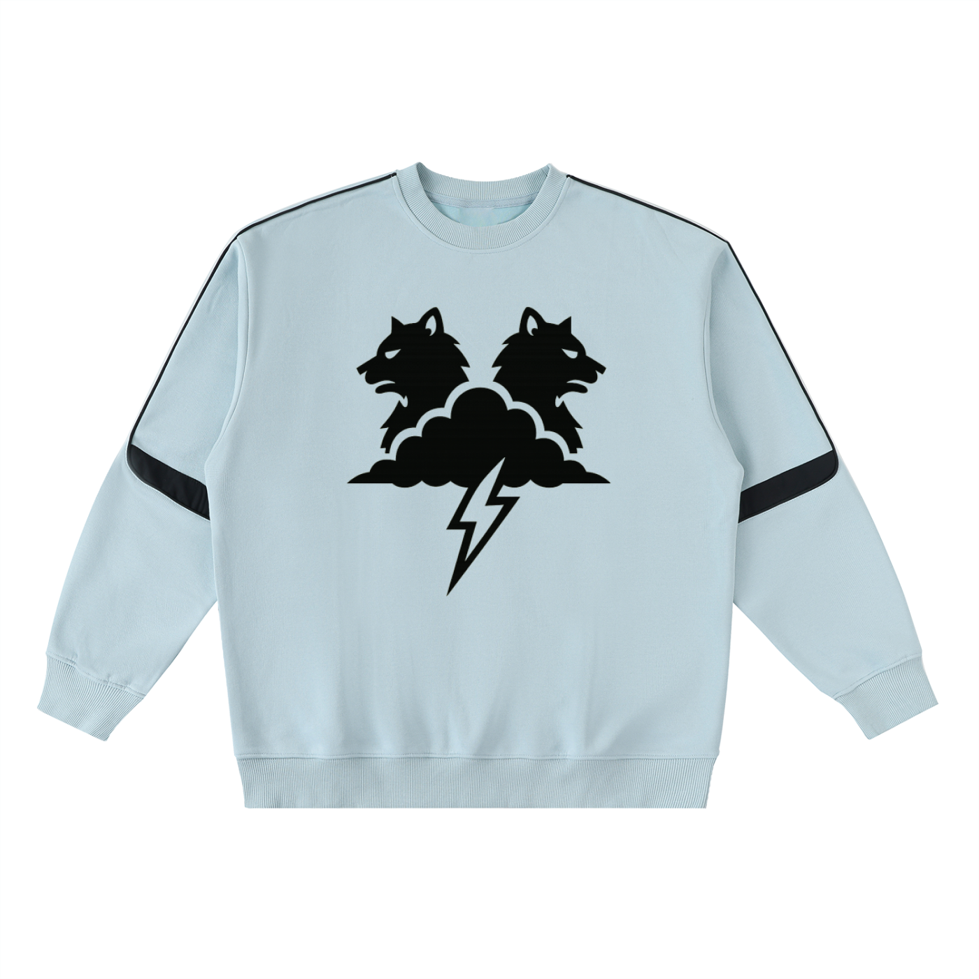 Oversized Crewneck Taped Sweatshirt