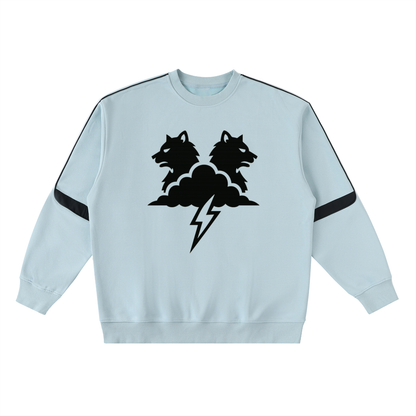 Oversized Crewneck Taped Sweatshirt