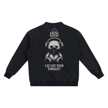 Snow Washed Sweat Cardigan