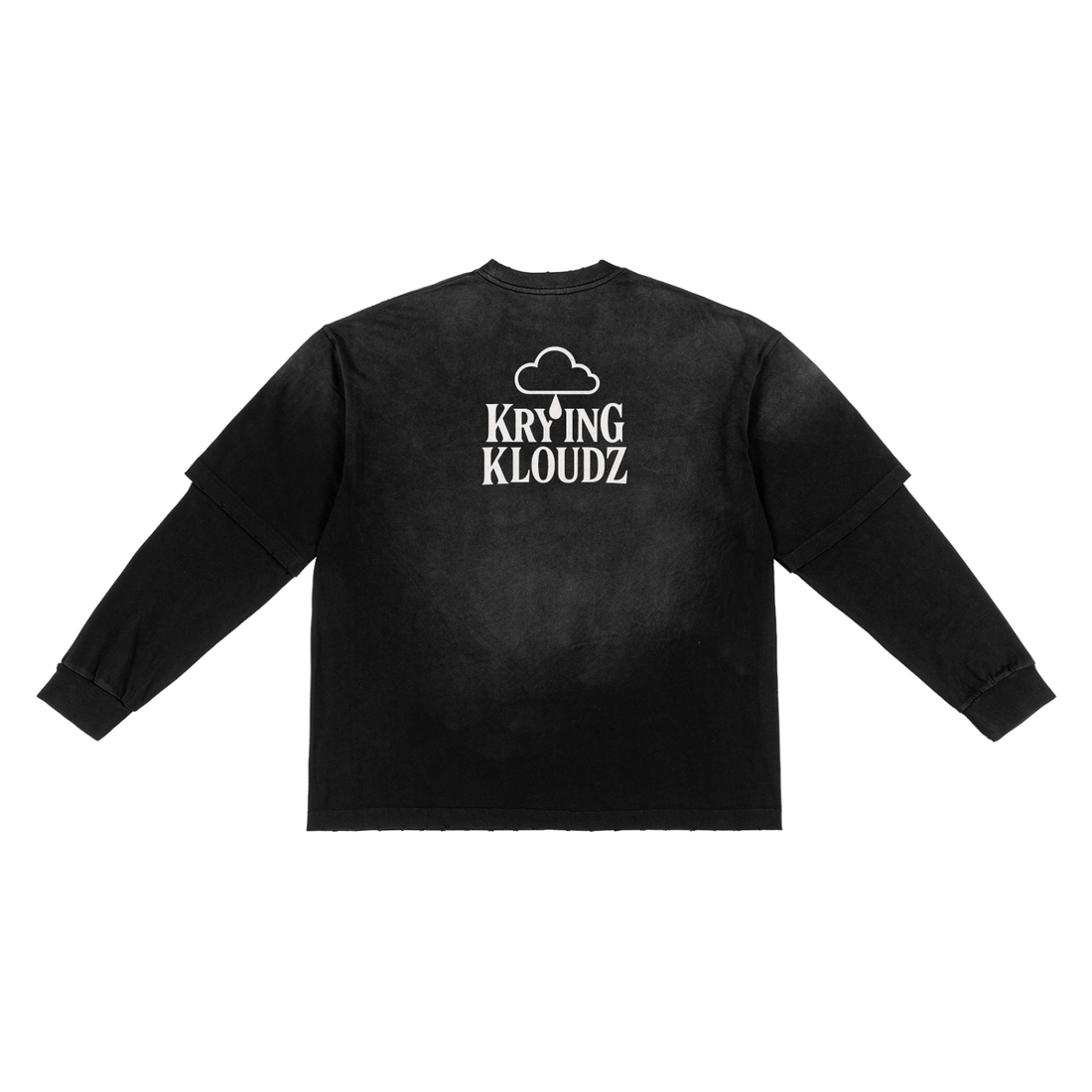 Sunfade Hand-Frayed Faux Two-Piece T-Shirt