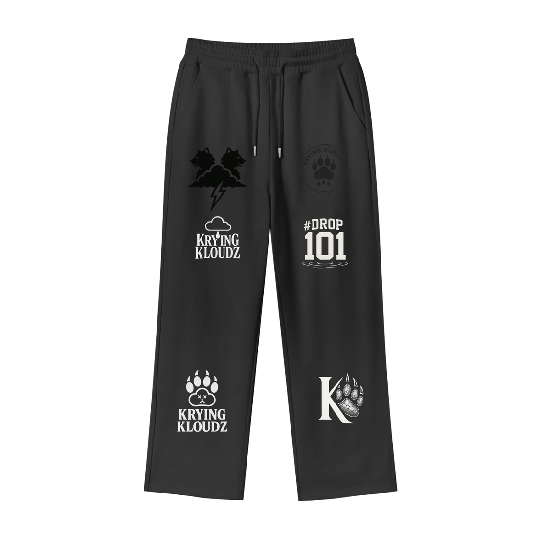 Loose Fit Fleece Straight Leg Pants