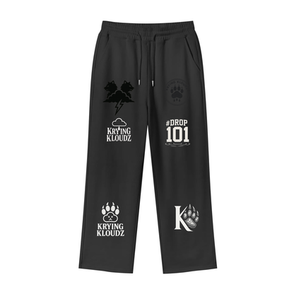Loose Fit Fleece Straight Leg Pants