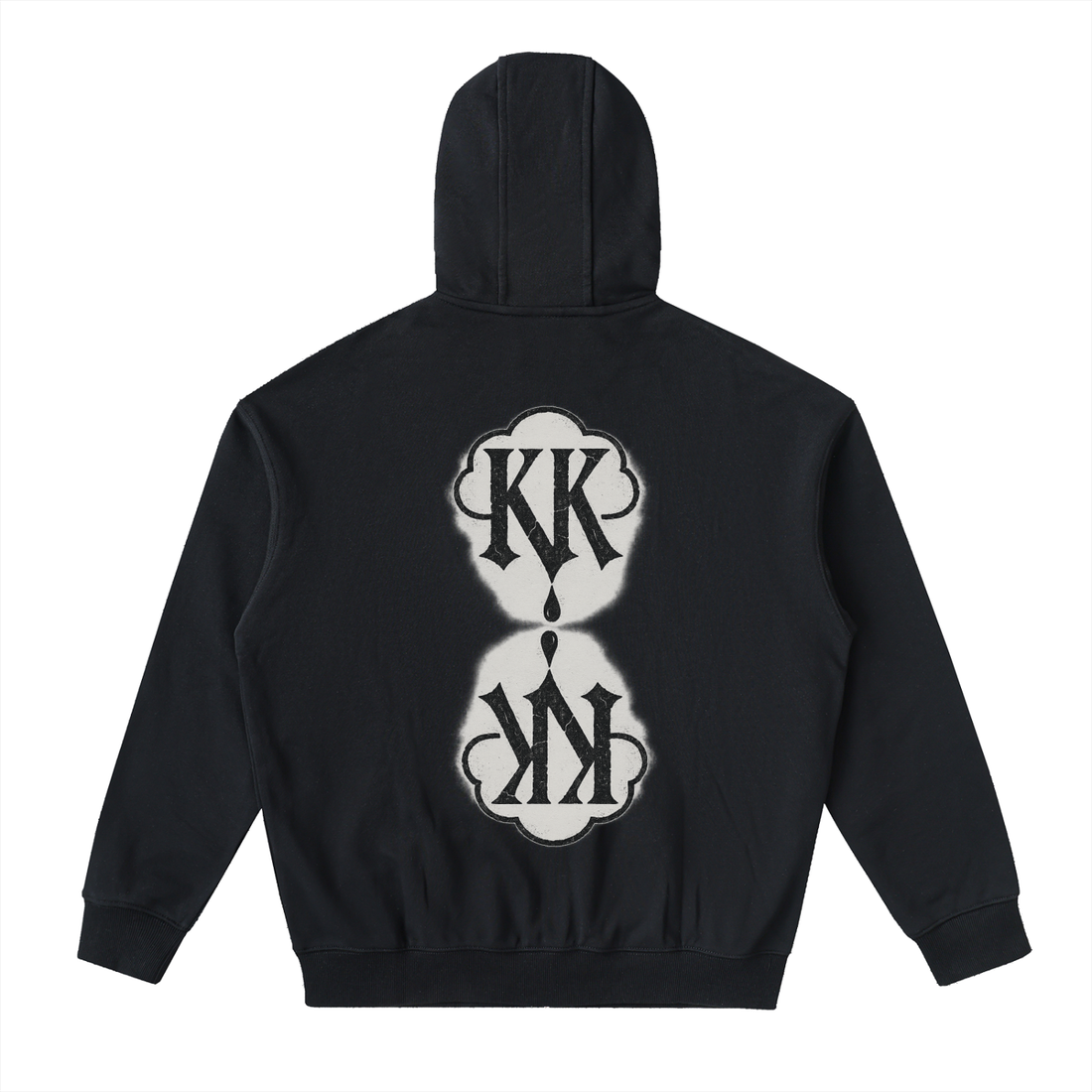 Drop-Shoulder Zip Up Hoodie