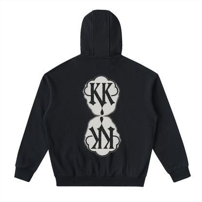 Drop-Shoulder Zip Up Hoodie